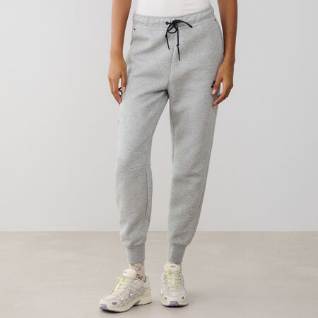 NIKE PANT JOGGER TECH FLEECE GRIS/NEGRO MUJER