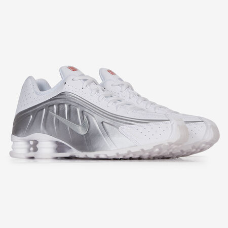 NIKE shox SHOX R4 BLANCO/PLATEADO HOMBRE