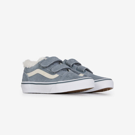 VANS old skool OLD SKOOL V SHERPA AZUL/BEIGE INFANTIL