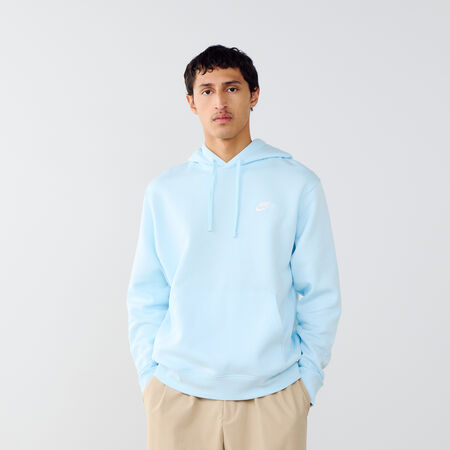 NIKE HOODIE CLUB SMALL LOGO AZUL/BLANCO HOMBRE