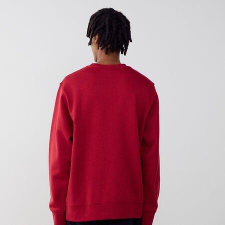 NIKE SWEAT CREW CLUB BURDEOS/BLANCO HOMBRE