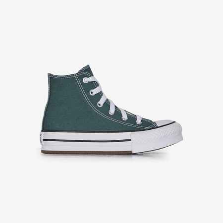CONVERSE CHUCK TAYLOR ALL STAR LIFT HI VERDE/BLANCO INFANTIL