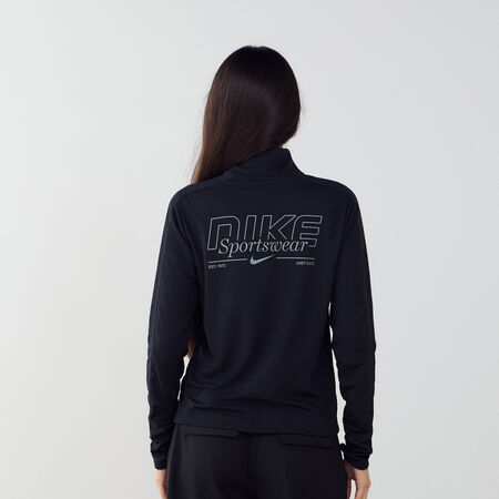 NIKE TOP HALF-ZIP GLS NEGRO MUJER