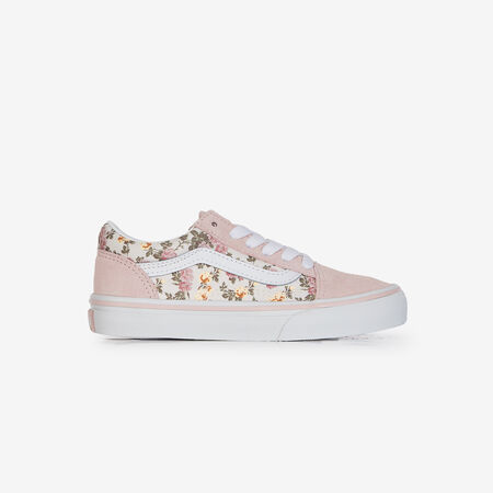VANS old skool OLD SKOOL FLORAL ROSA/BEIGE INFANTIL
