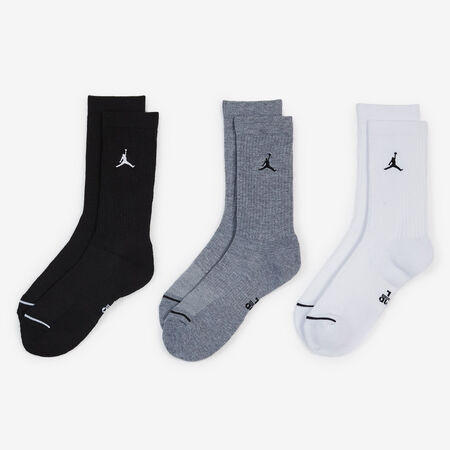 JORDAN CHAUSSETTES X3 CREW JUMPMAN BLANCO/GRIS HOMBRE