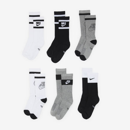 NIKE CHAUSSETTES X6 CREW CUSHION KID BLANCO/GRIS NI&Ntilde;OS