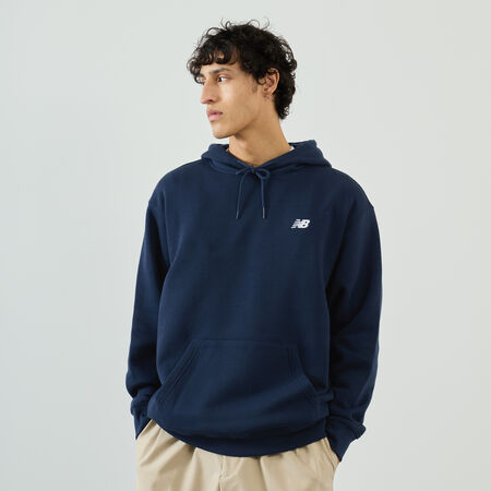 NEW BALANCE HOODIE SMALL LOGO AZUL HOMBRE