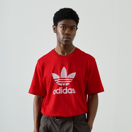 ADIDAS ORIGINALS TEE SHIRT TREFOIL ADICOLOR ROJO HOMBRE