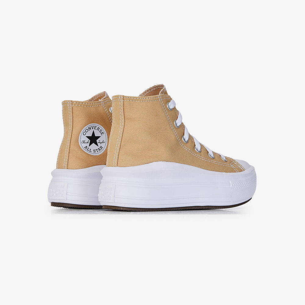CONVERSE CHUCK TAYLOR ALL STAR HI MOVE BEIGE CORDONES NIÑOS