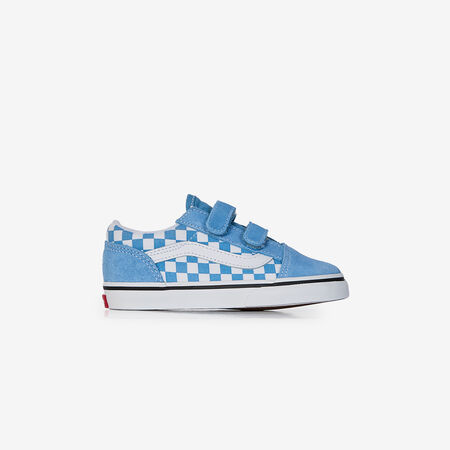 VANS old skool OLD SKOOL V CHECKERBOARD AZUL/BLANCO BEBÉ