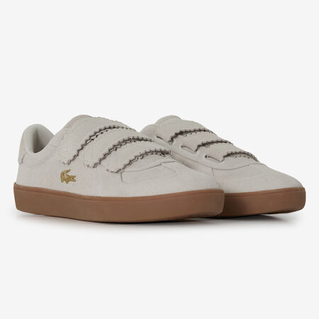 LACOSTE BASESHOT PRO VELCRO BEIGE MUJER