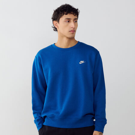 NIKE SWEAT CREW CLUB AZUL/BLANCO HOMBRE