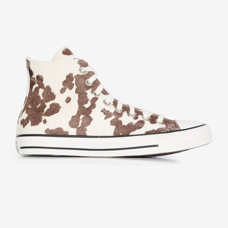CONVERSE chuck taylor all star CTAS HI PONY HAIR VACHE BLANCO/NEGRO MUJER
