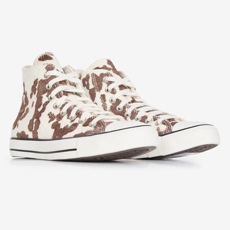 CONVERSE chuck taylor all star CTAS HI PONY HAIR VACHE BLANCO/NEGRO MUJER