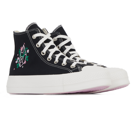 CONVERSE chuck taylor all star CHUCK TAYLOR ALL STAR LIFT HI CRYSTAL EN NEGRO MUJER