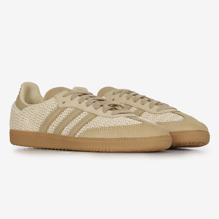 ADIDAS ORIGINALS samba SAMBA OG KNIT BEIGE/MARRÓN HOMBRE