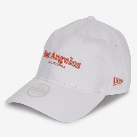 NEW ERA 9TWENTY WOMEN LOS ANGELES WORDMARK BLANCO/ROSA HOMBRE