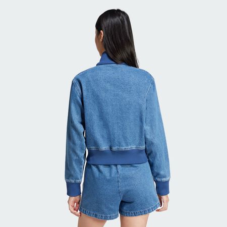 ADIDAS ORIGINALS JACKET FZ ADICOLOR DENIM AZUL/BLANCO MUJER