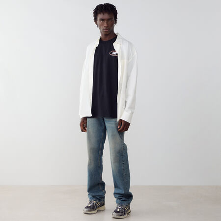 NEW BALANCE TEE SHIRT OVAL LOGO NEGRO/BLANCO HOMBRE