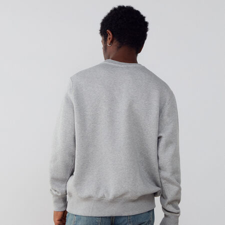 NIKE SWEAT CREW CLUB DT GRIS/BLANCO HOMBRE