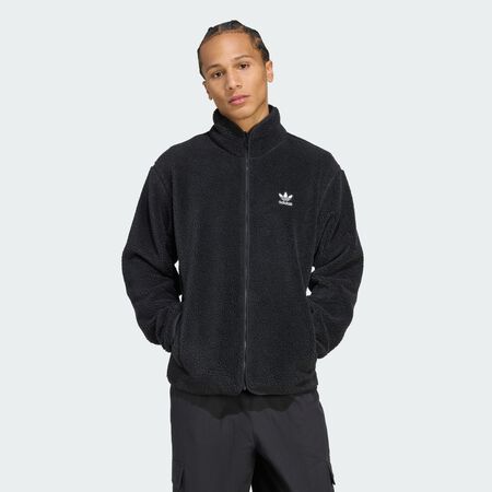 ADIDAS ORIGINALS JACKET FZ TEDDY FLEECE NEGRO/BLANCO HOMBRE
