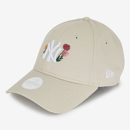 NEW ERA 9FORTY WOMEN NY FLORAL EMBROIDERY BEIGE MUJER