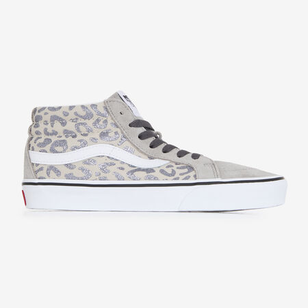 VANS SK8-MID LEOPARD BEIGE/PLATEADO JUNIOR