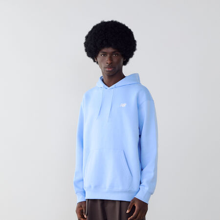 NEW BALANCE HOODIE SMALL LOGO AZUL/BLANCO HOMBRE