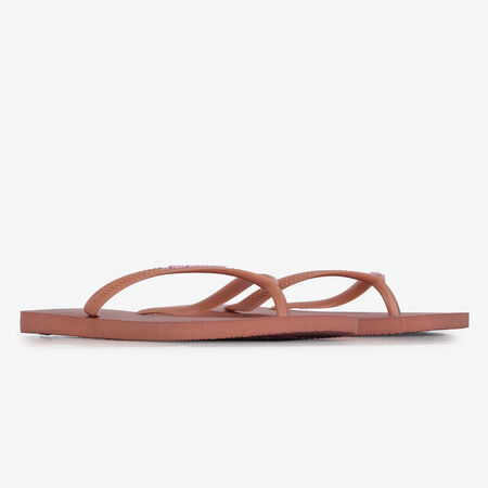 HAVAIANAS SLIM SQUARE LOGO POP UP NARANJA MUJER