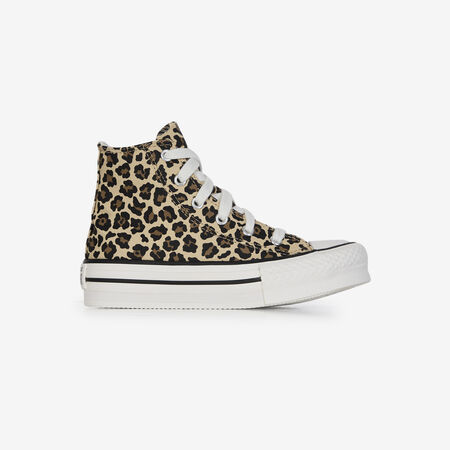 CONVERSE CHUCK TAYLOR ALL STAR EVA LIFT HI LEOPAR BEIGE/MARRÓN INFANTIL