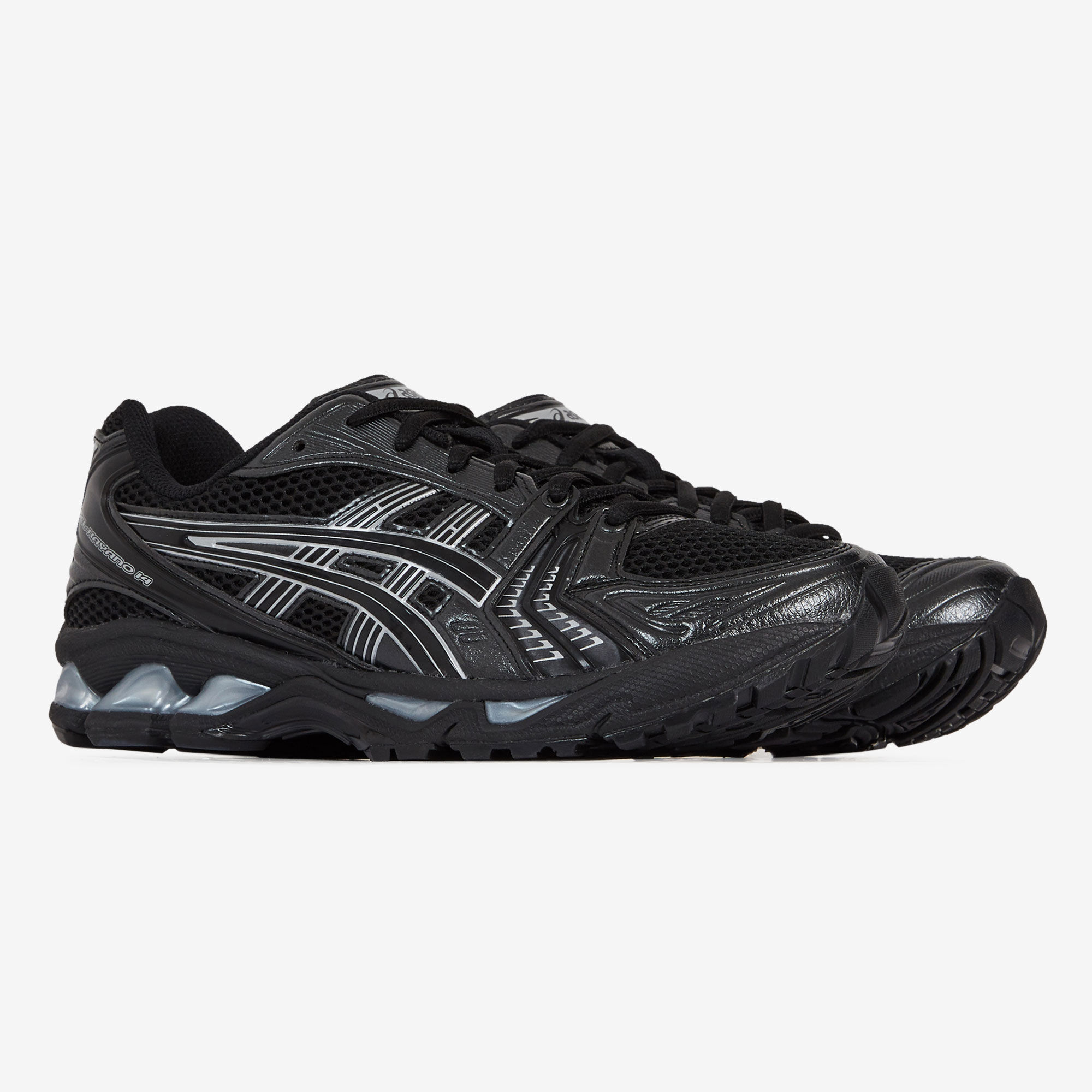 ASICS GEL KAYANO 14 NEGRO PLATEADO CORDONES HOMBRE Courir.es