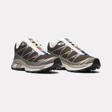 SALOMON XT-6 MARR&Oacute;N/BEIGE MUJER
