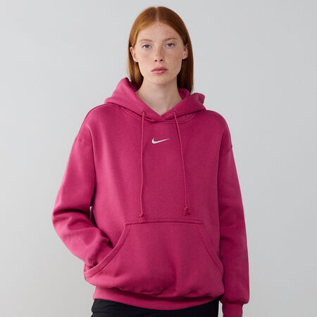 NIKE HOODIE PHOENIX LONG OVERSIZED ROSA/BEIGE MUJER