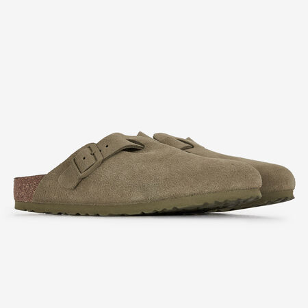 BIRKENSTOCK boston BOSTON SUEDE FADED KHAKI CAQUI MUJER