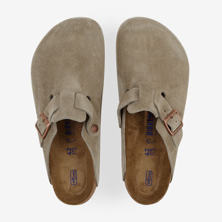 BIRKENSTOCK boston BOSTON SUEDE TAUPE GRIS TOPO HOMBRE