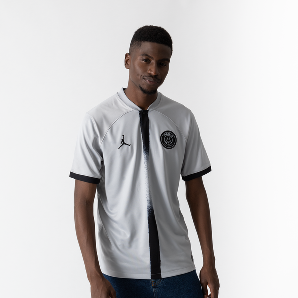 JORDAN MAILLOT JORDAN X PSG JERSEY AWAY GRIS NEGRO CAMISETA