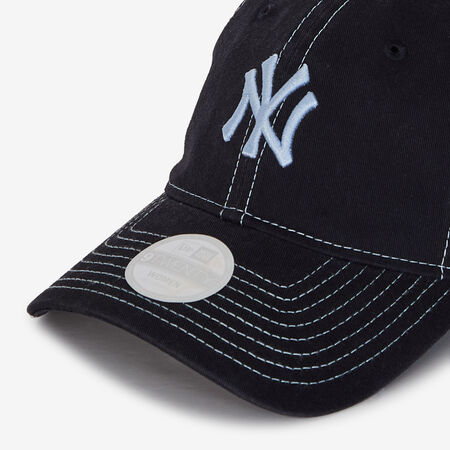 NEW ERA 9TWENTY WOMEN NY CONTRAST STITCH NEGRO/AZUL MUJER