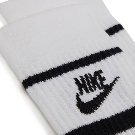 NIKE CHAUSSETTES X3 CREW STRIPE BLANCO/NEGRO MIXTO