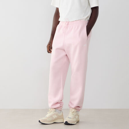 NEW BALANCE PANT JOGGER SMALL LOGO ROSA/BLANCO HOMBRE