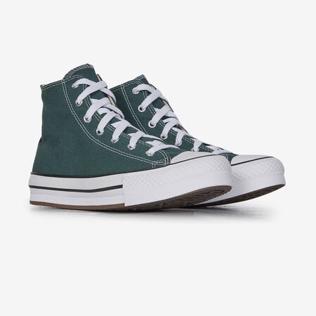 CONVERSE CHUCK TAYLOR ALL STAR LIFT HI VERDE/BLANCO JUNIOR
