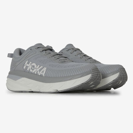HOKA BONDI 7 BLANCO/GRIS HOMBRE