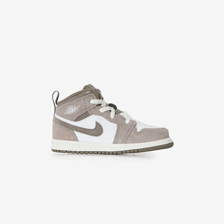 JORDAN air jordan 1 AIR JORDAN 1 MID MARR&Oacute;N/BLANCO BEB&Eacute;