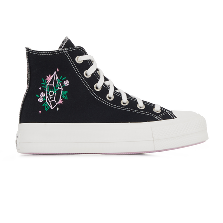 CONVERSE chuck taylor all star CHUCK TAYLOR ALL STAR LIFT HI CRYSTAL EN NEGRO MUJER