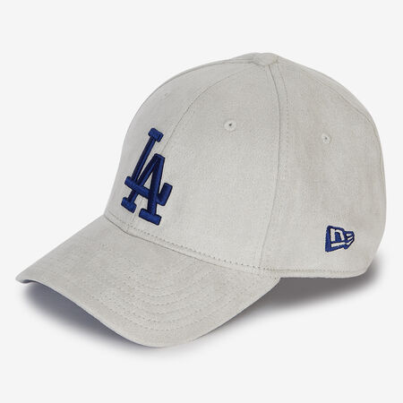 NEW ERA 39THIRTY LA DODGERS FAUX SUEDE BEIGE/AZUL HOMBRE