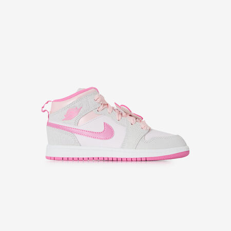 JORDAN air jordan 1 AIR JORDAN 1 MID GRIS/ROSA INFANTIL