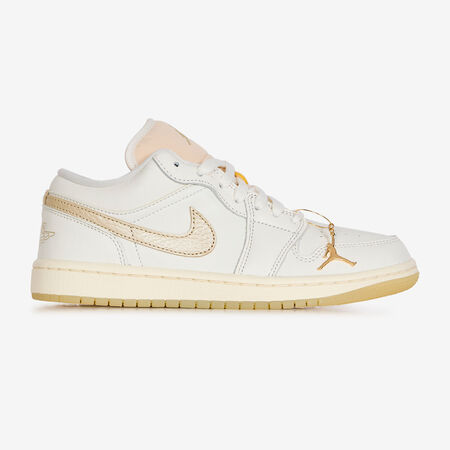 AIR JORDAN 1 LOW SHIMMER : BLANCO/DORADO
