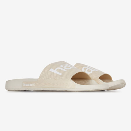 HAVAIANAS SLIDE CLASSIC LOGOMANIA BEIGE HOMBRE