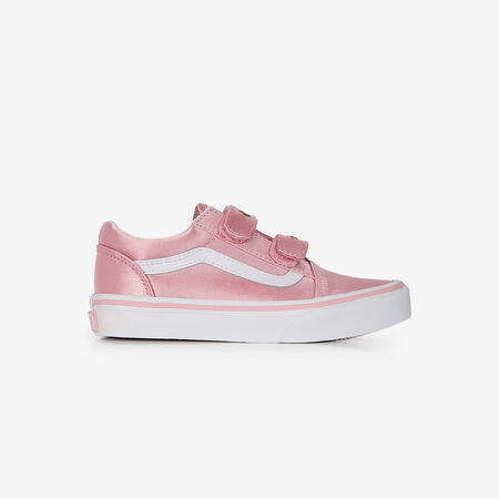 VANS old skool OLD SKOOL V SATIN ROSA/BLANCO INFANTIL