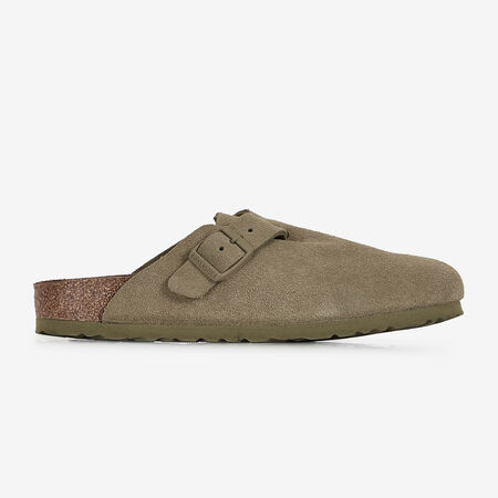 BIRKENSTOCK boston BOSTON SUEDE FADED KHAKI CAQUI MUJER