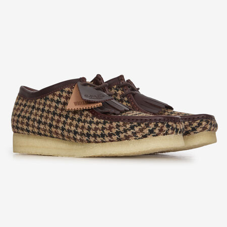 CLARKS WALLABEE HARRIS TWEED MARRÓN HOMBRE